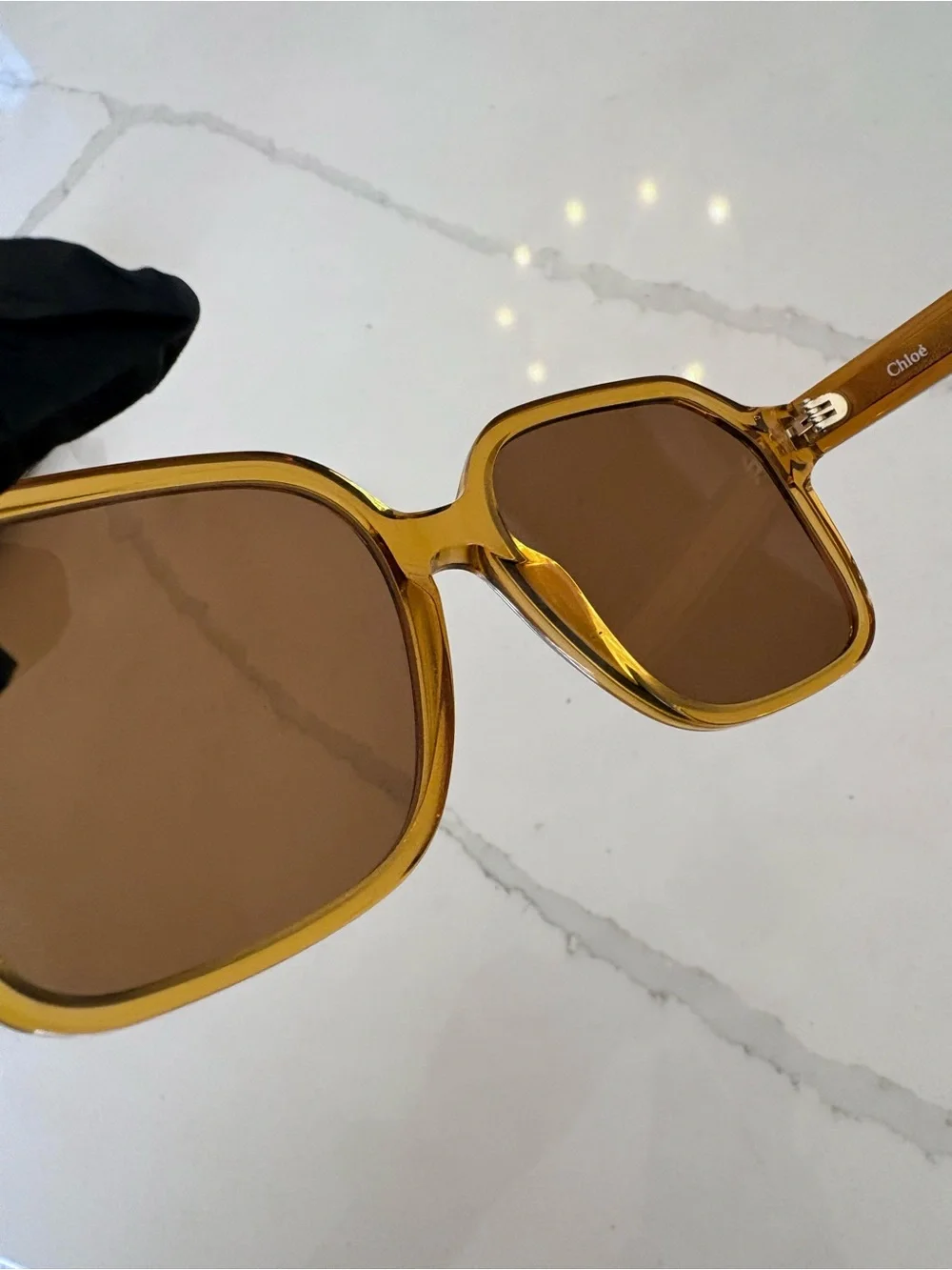 Chloé Willow CE761S Light Brown Oversized Square Sunglasses